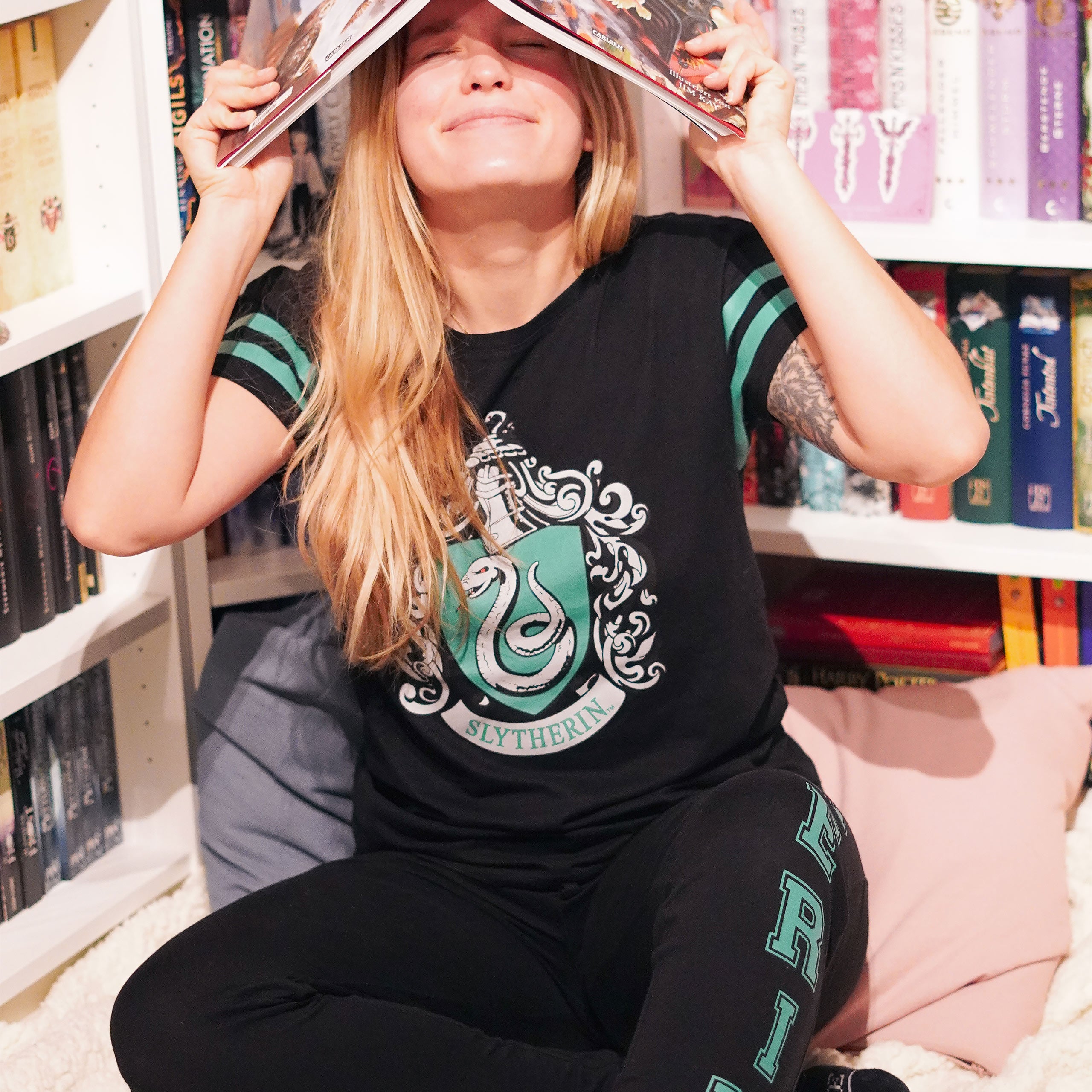 Produktbild Harry Potter - Slytherin Wappen Pyjama Damen