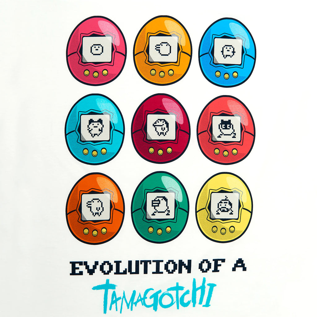 Produktbild Tamagotchi - Evolution of a Tamagotchi T-Shirt weiß