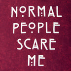 Produktbild American Horror Story - Normal People Scare Me T-Shirt Damen rot