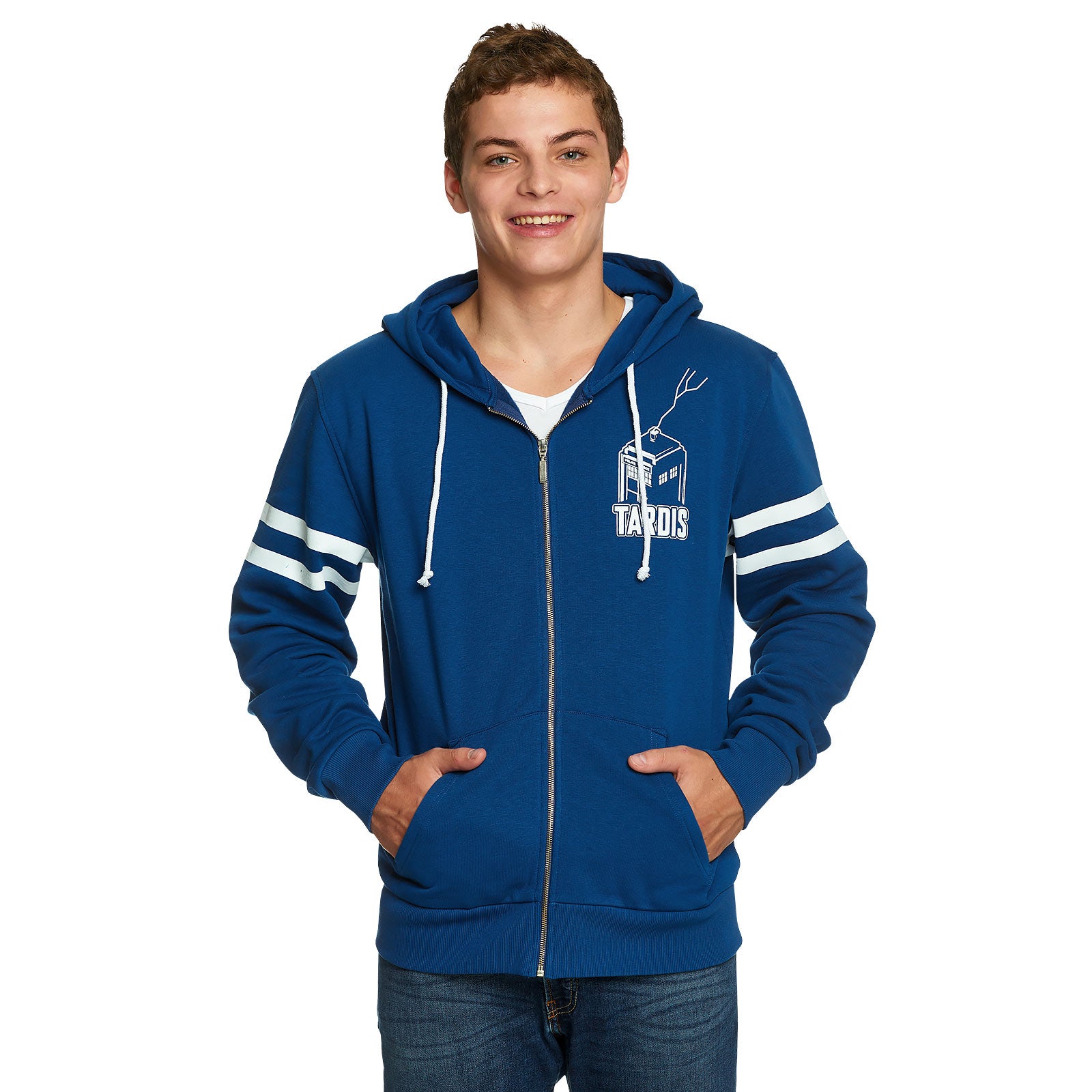 Produktbild Doctor Who - Tardis Kapuzenjacke blau