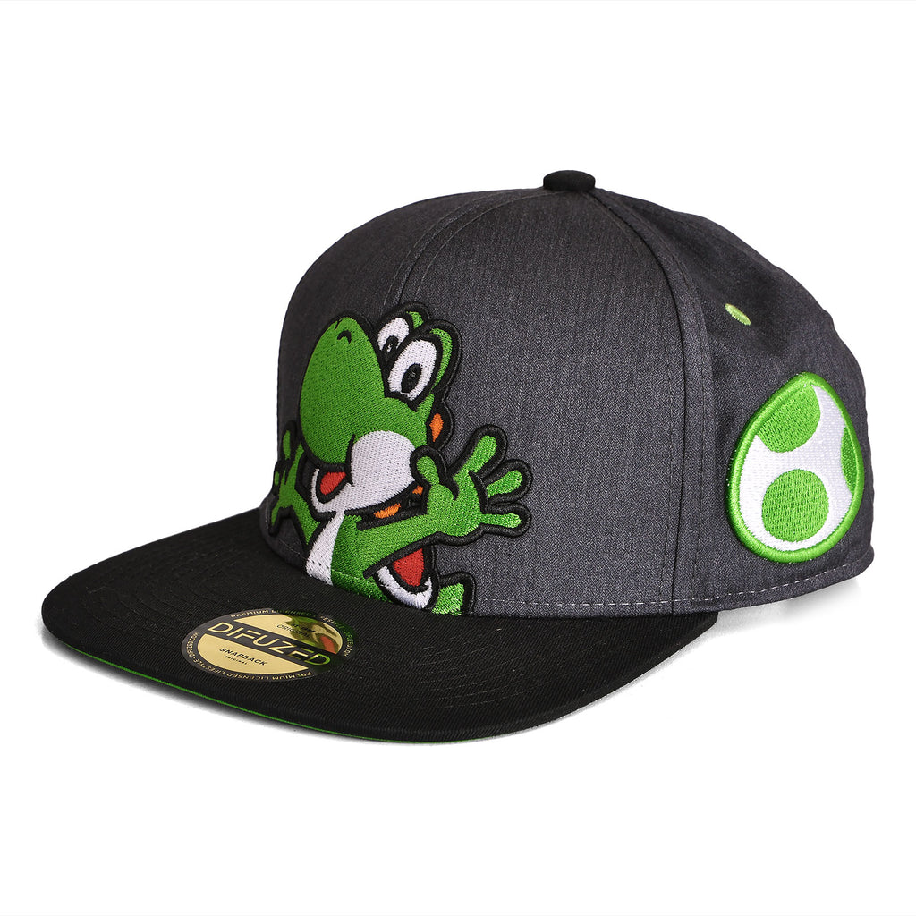Super Mario - Yoshi Snapback Cap grau