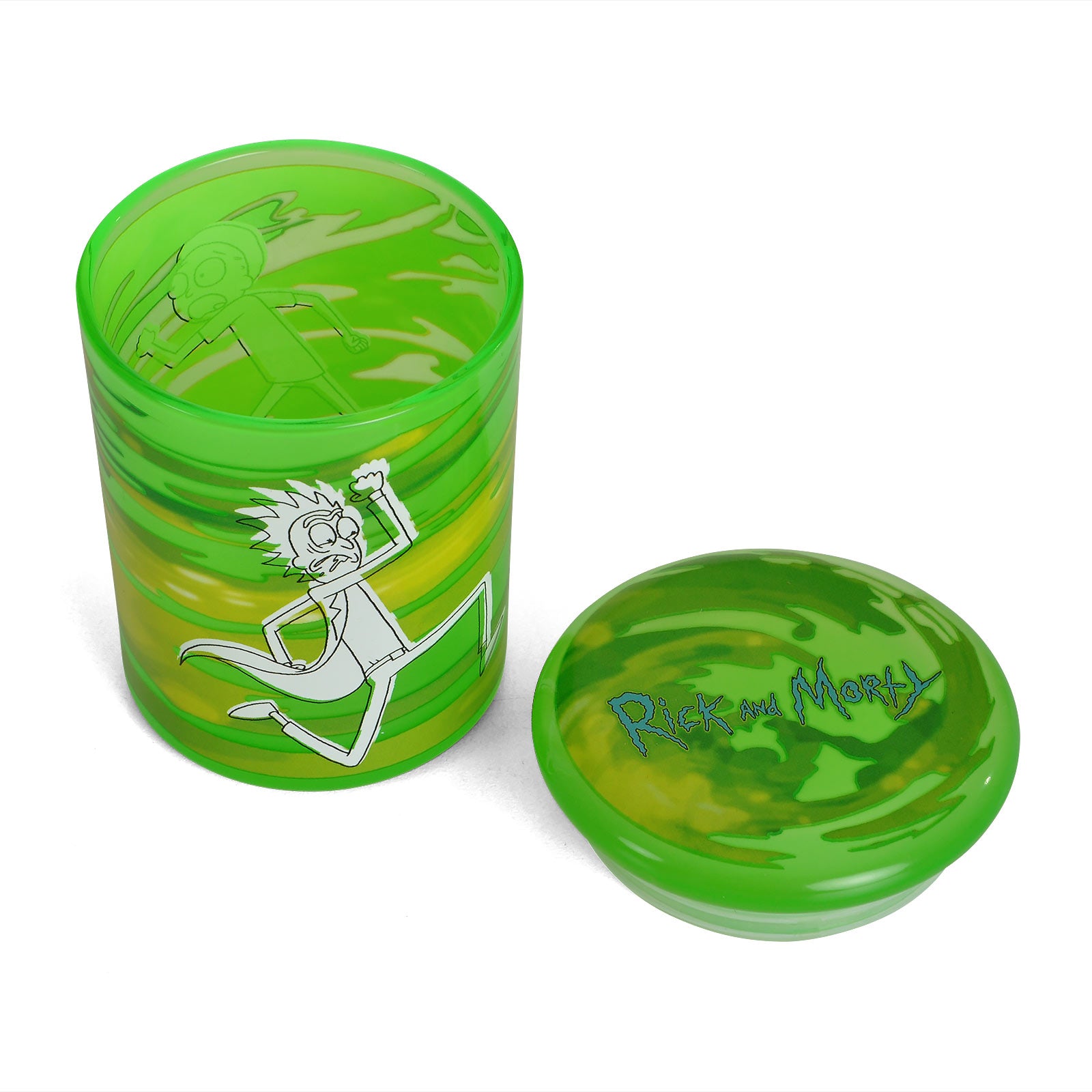 Produktbild Rick and Morty - Portal Glas mit Deckel