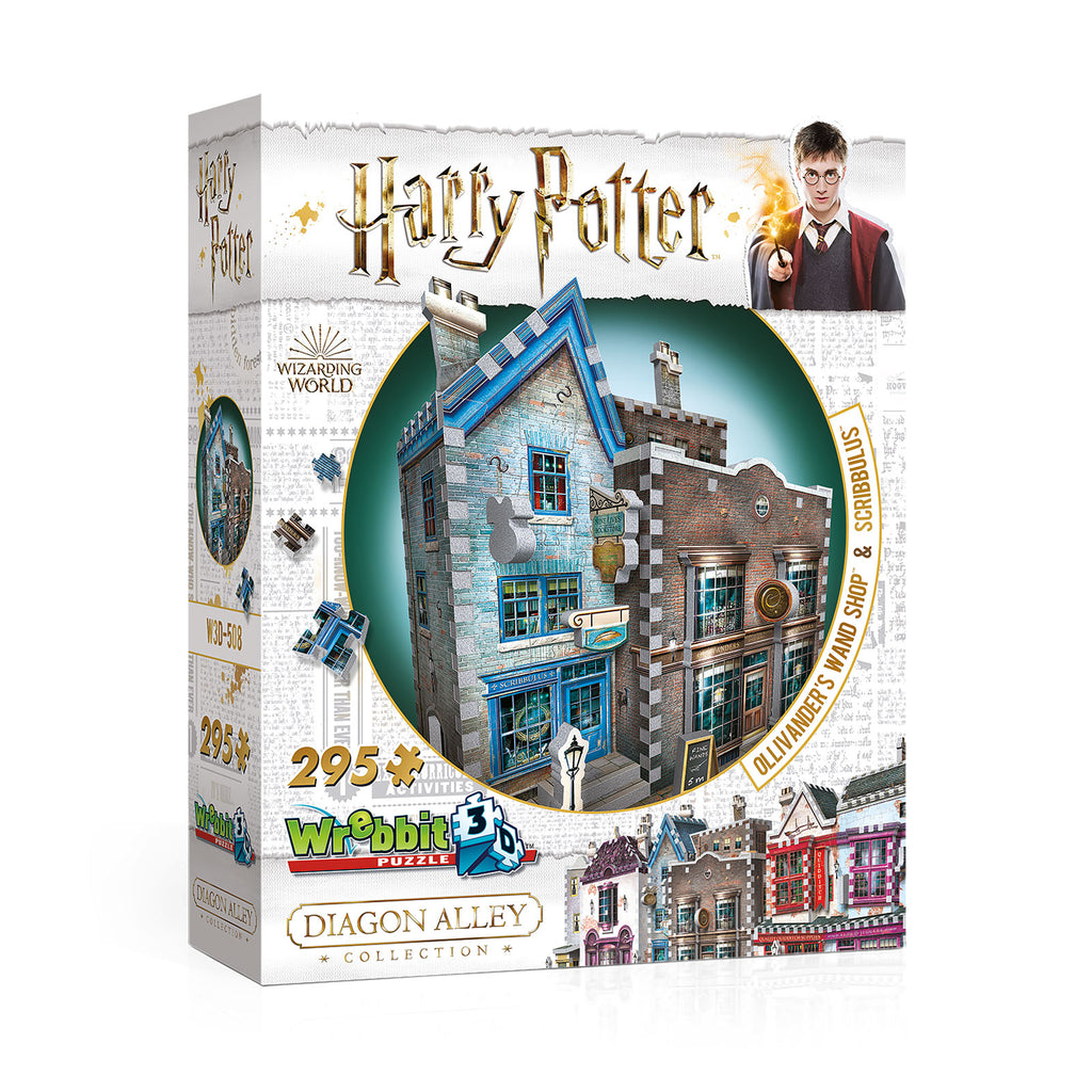 Produktbild Harry Potter - Ollivanders Zauberstabladen & Scribbulus' Schreibwaren 3D Puzzle