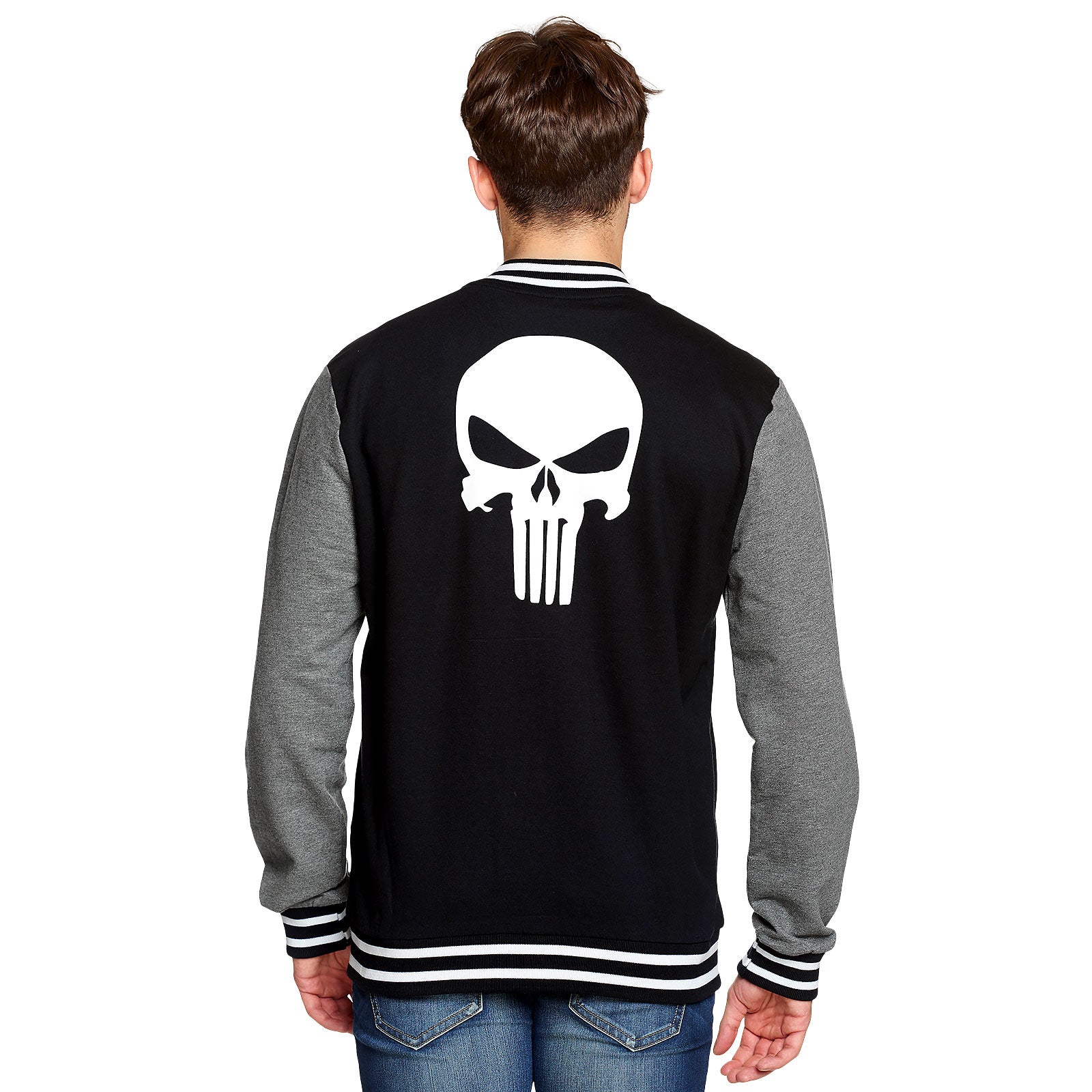 Produktbild Punisher - Skull College Jacke schwarz-grau