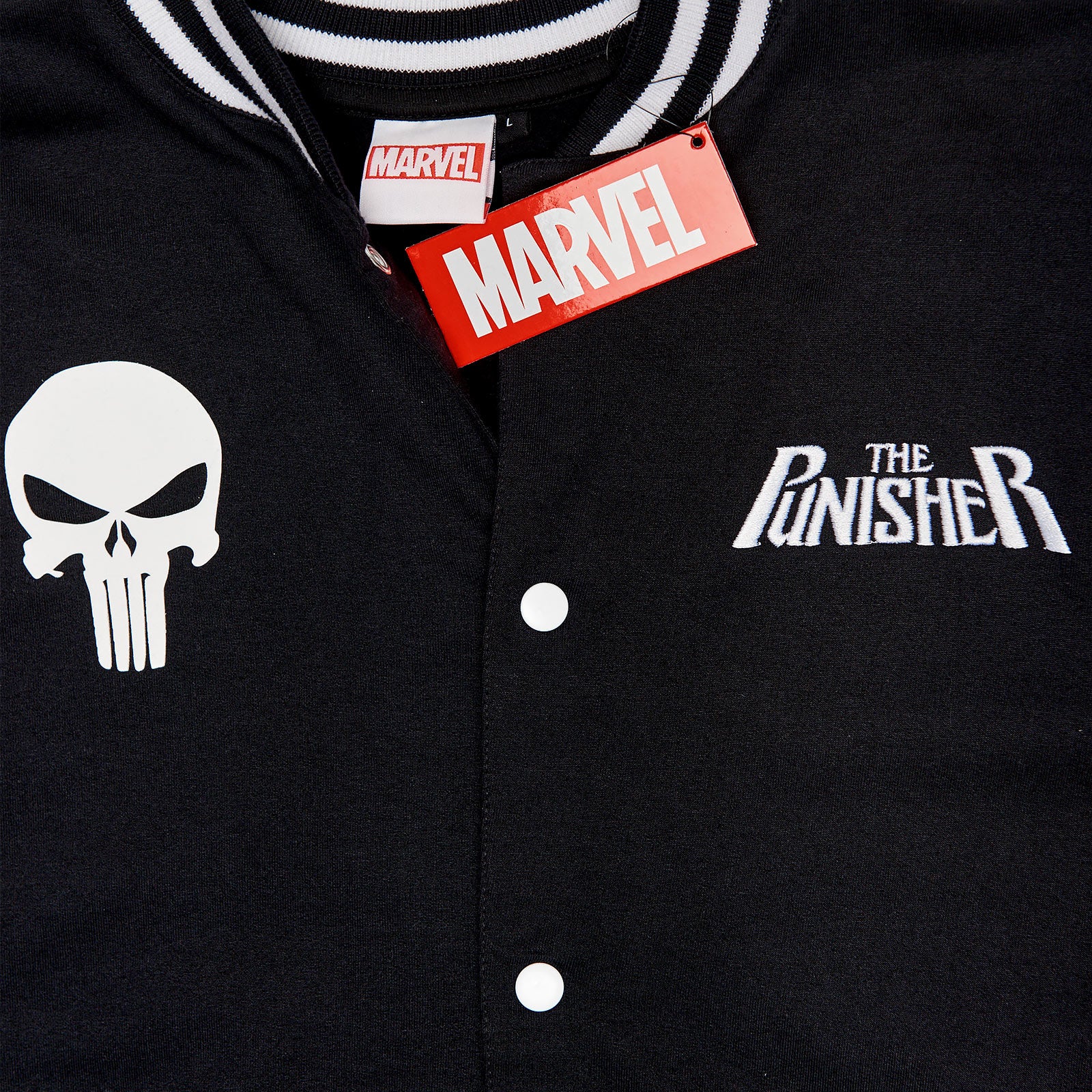 Produktbild Punisher - Skull College Jacke schwarz-grau