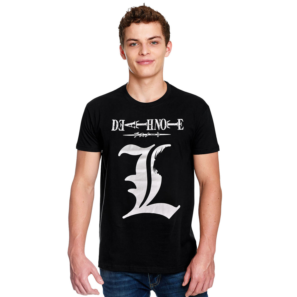 Produktbild Death Note - L Silhouette T-Shirt schwarz