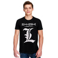 Produktbild Death Note - L Silhouette T-Shirt schwarz