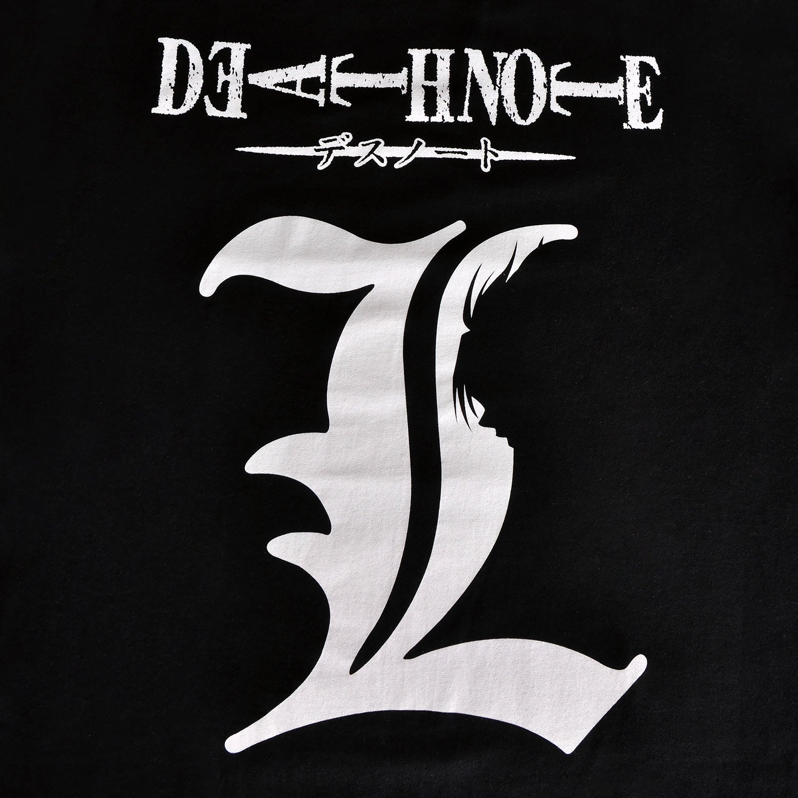 Produktbild Death Note - L Silhouette T-Shirt schwarz