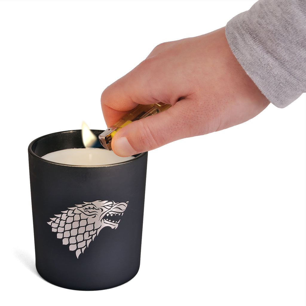 Produktbild Game of Thrones - Stark Wappen Kerze im Glas