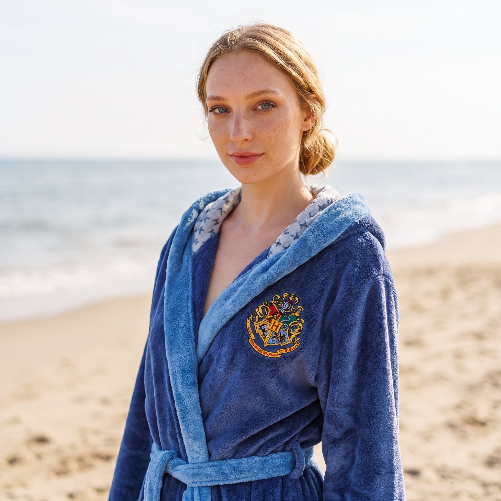 Produktbild Harry Potter - Ravenclaw Wappen Bademantel blau