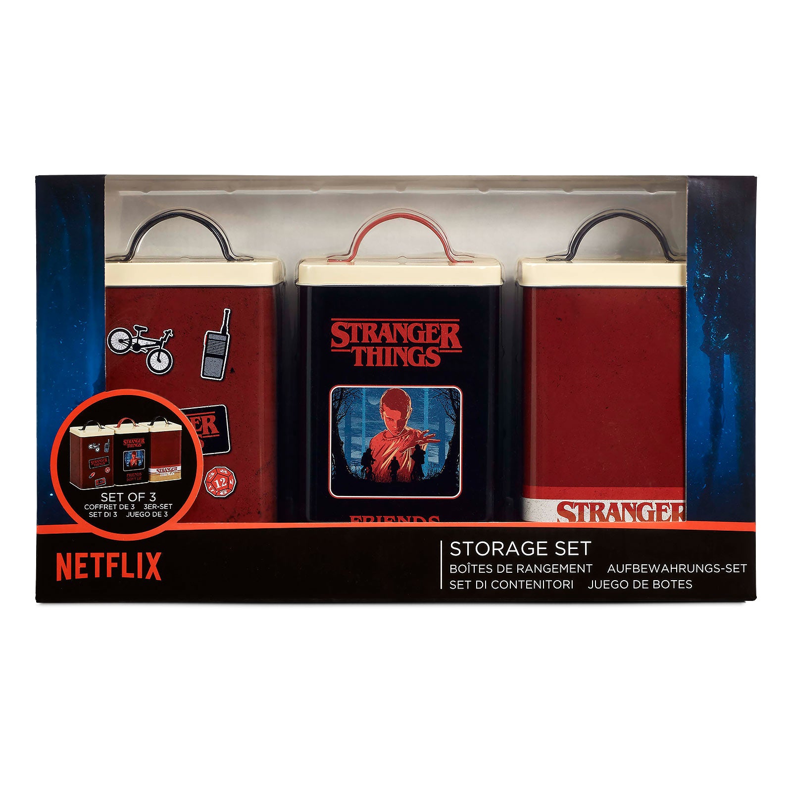 Produktbild Stranger Things - Retro Dosen Set