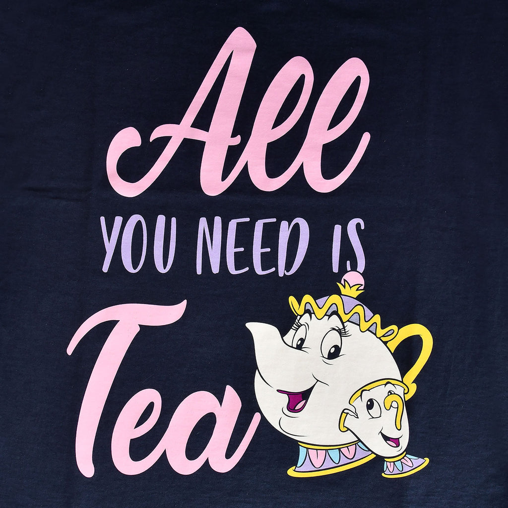 Produktbild Die Schöne und das Biest - All You Need Is Tea T-Shirt Damen blau