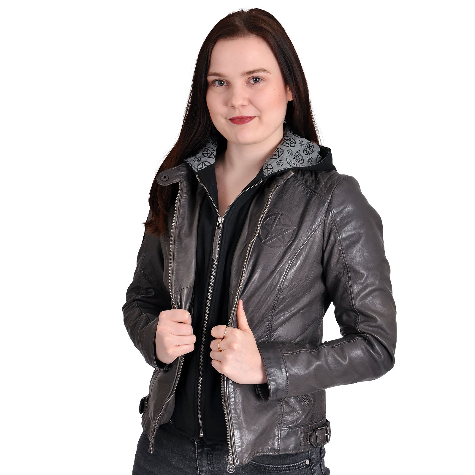 Produktbild Supernatural - Anti Possession Symbol Lederjacke Damen
