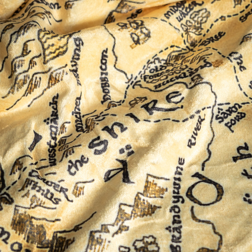 Produktbild Der Herr der Ringe - Mittelerde Karte Flauschdecke mit Teddyfell