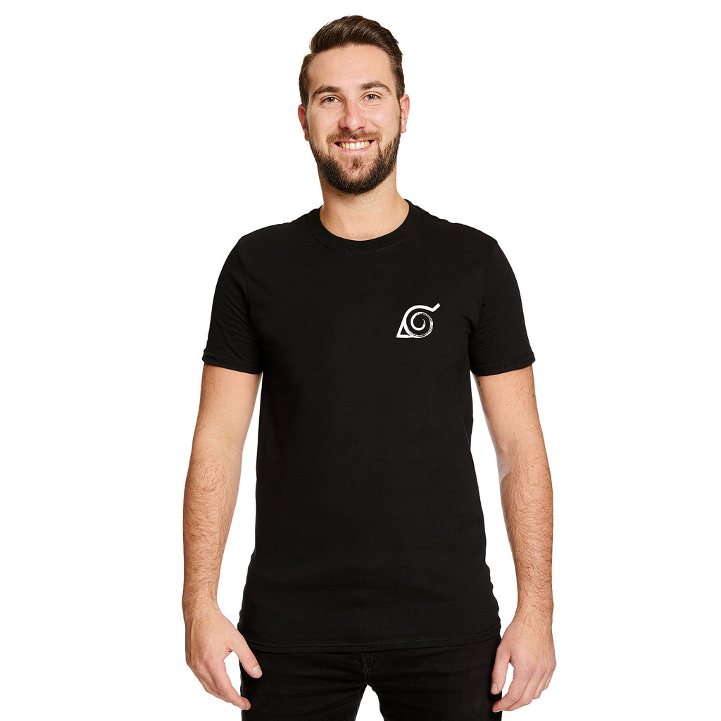 Naruto - Konoha Symbol T-Shirt schwarz