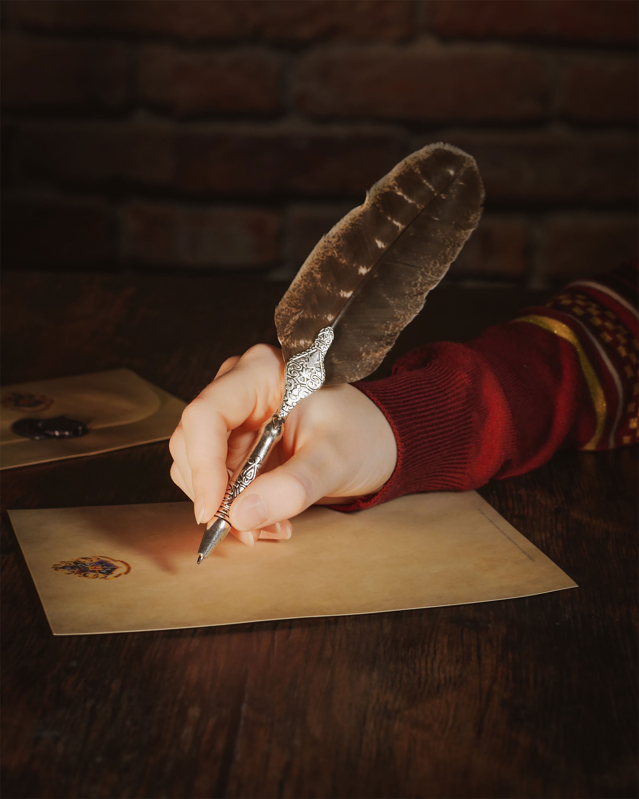 Produktbild Harry Potter - Schreibfeder Stift mit Tintenfass Halter