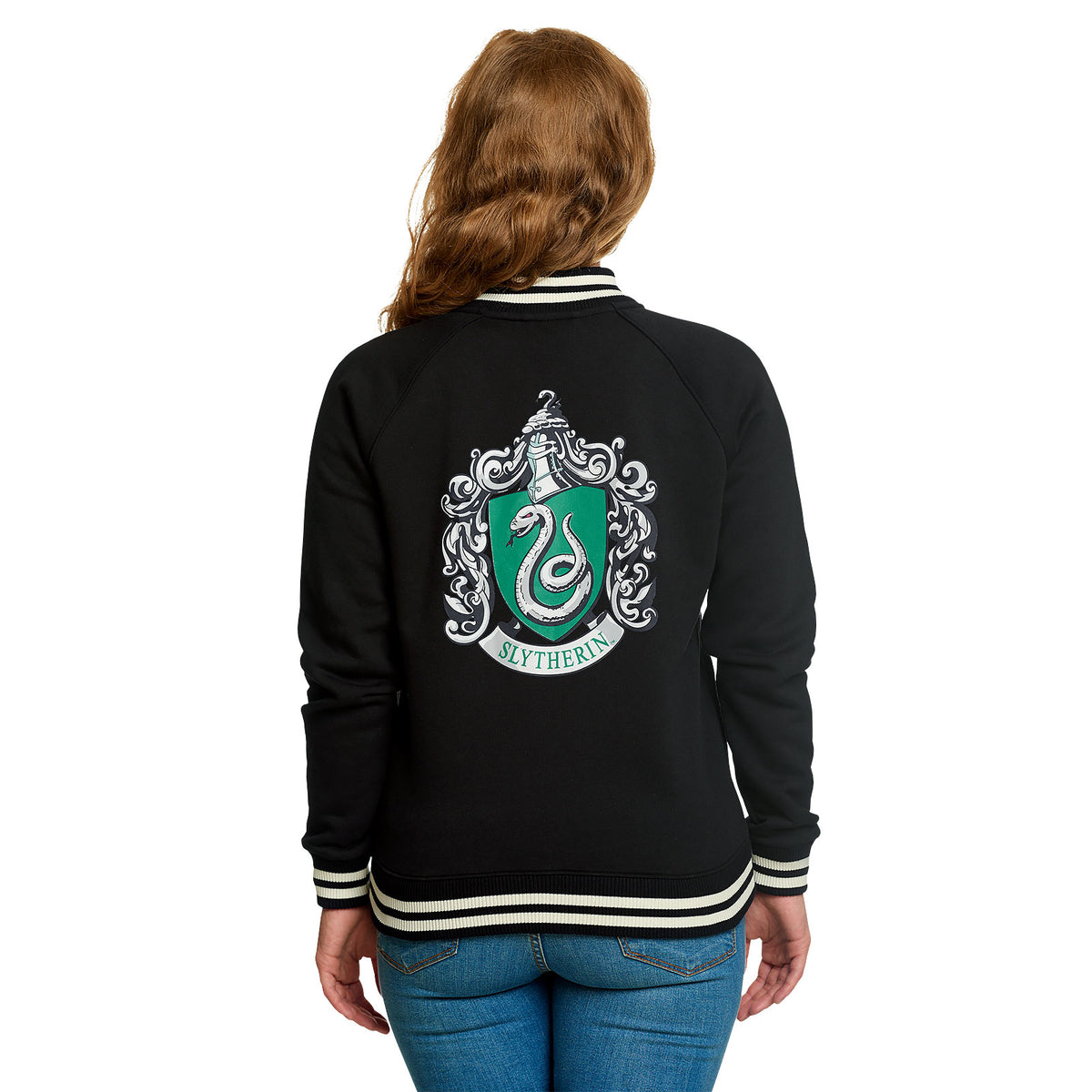 Produktbild Harry Potter - Slytherin Wappen College Jacke Damen schwarz