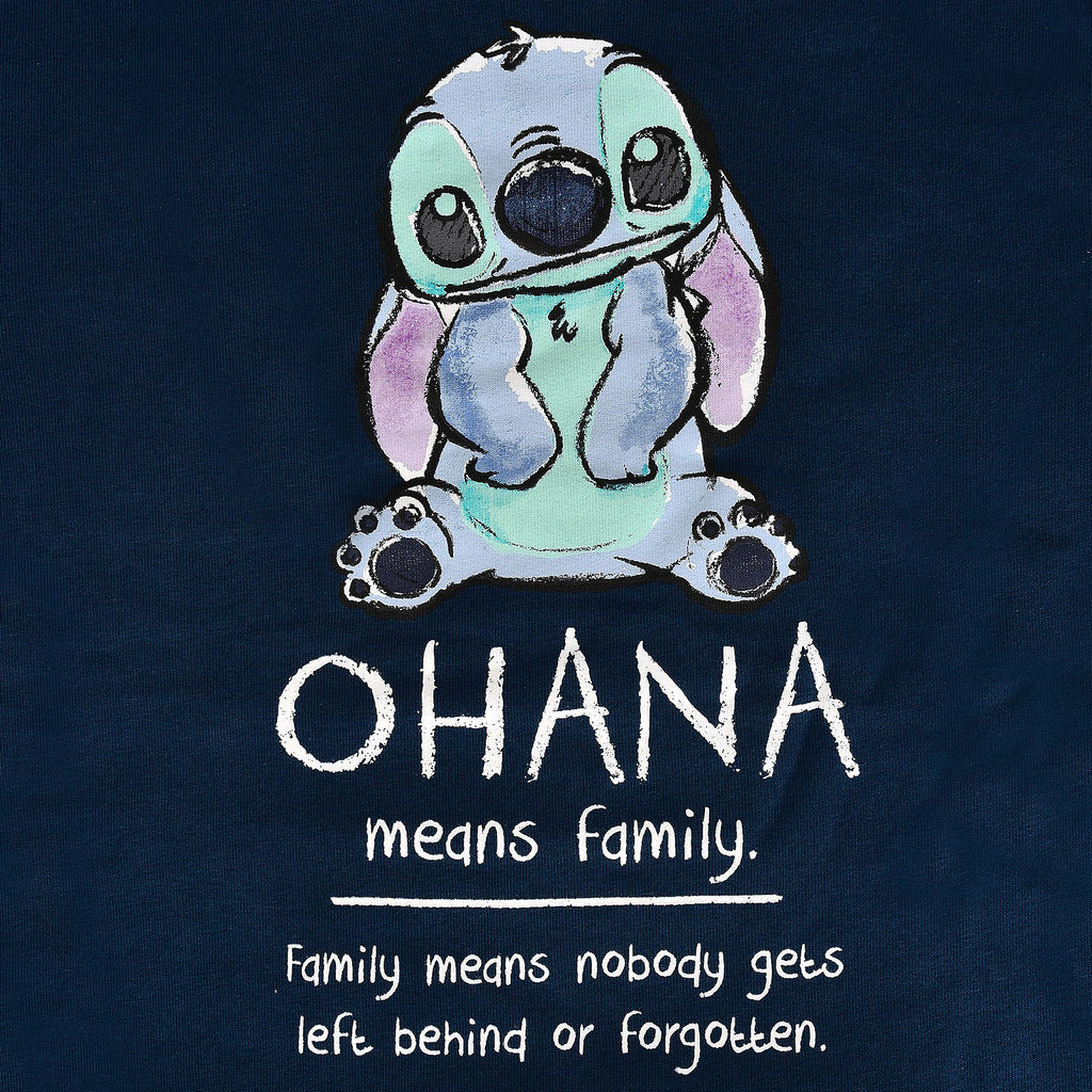 Produktbild Lilo & Stitch - Ohana Means Family Hoodie Damen blau