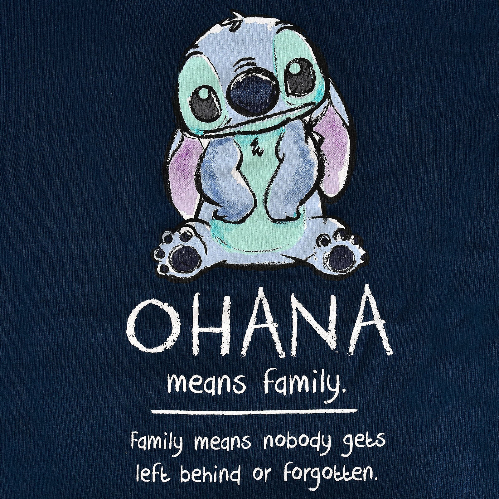 Produktbild Lilo & Stitch - Ohana Means Family Hoodie Damen blau
