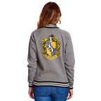 Produktbild Harry Potter - Hufflepuff Wappen College Jacke Damen grau