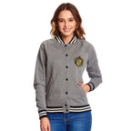 Produktbild Harry Potter - Hufflepuff Wappen College Jacke Damen grau