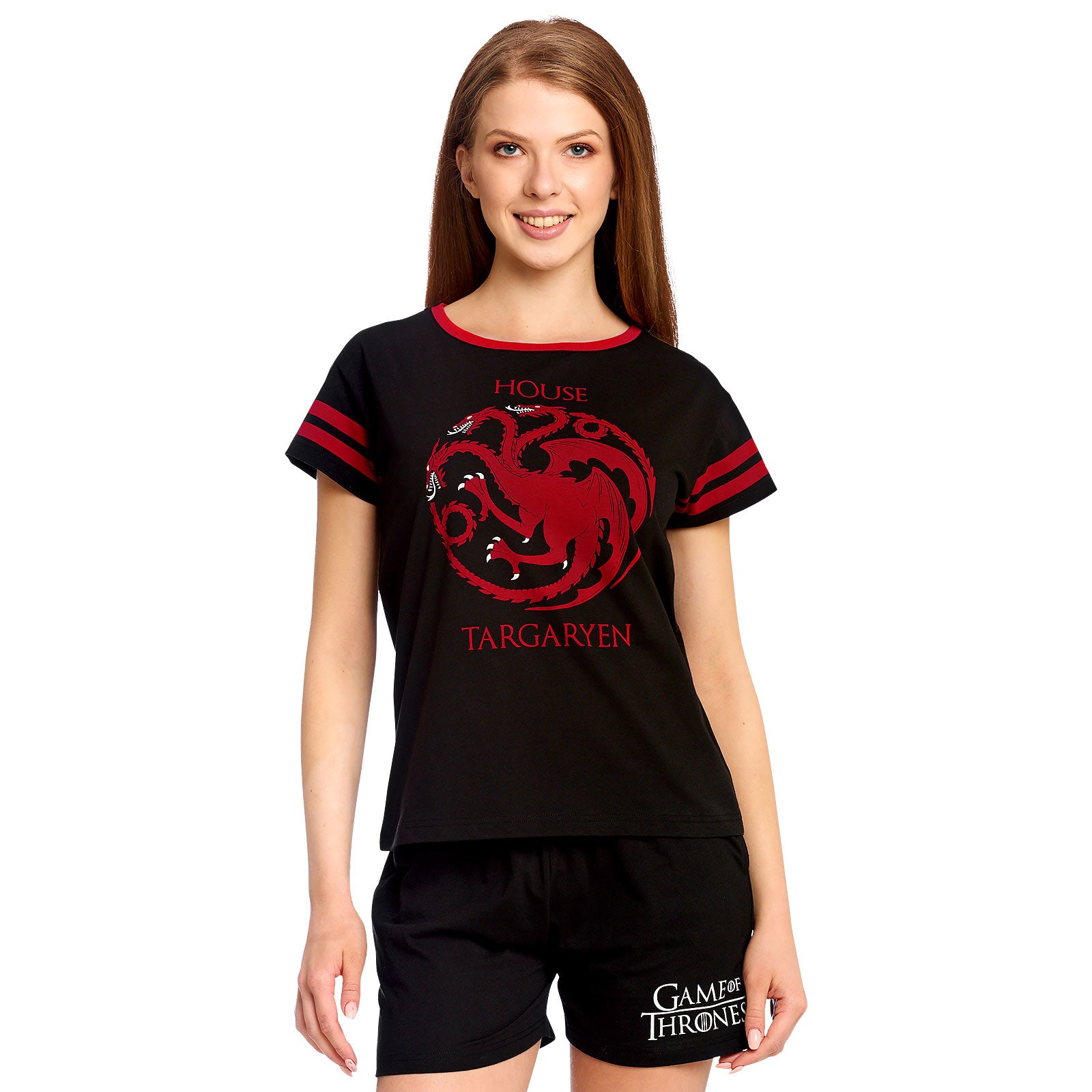 Produktbild Game of Thrones - Targaryen Wappen Pyjama kurz Damen