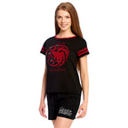 Produktbild Game of Thrones - Targaryen Wappen Pyjama kurz Damen