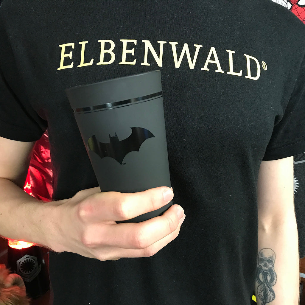 Produktbild Batman - Logo Glas schwarz