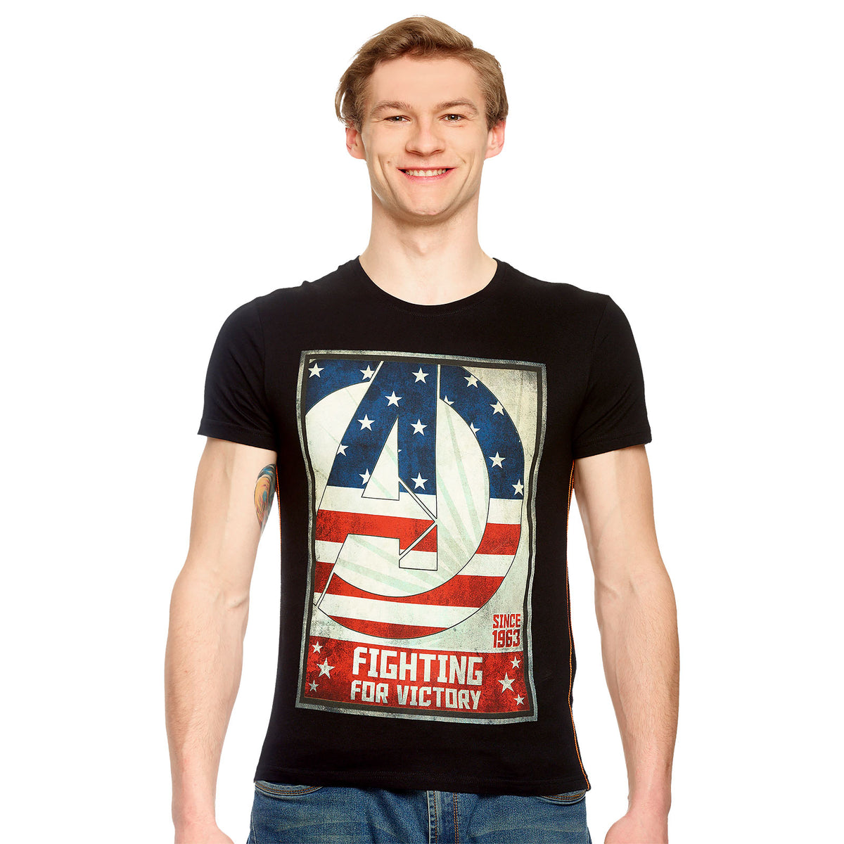 Produktbild Avengers - Fighting for Victory T-Shirt schwarz
