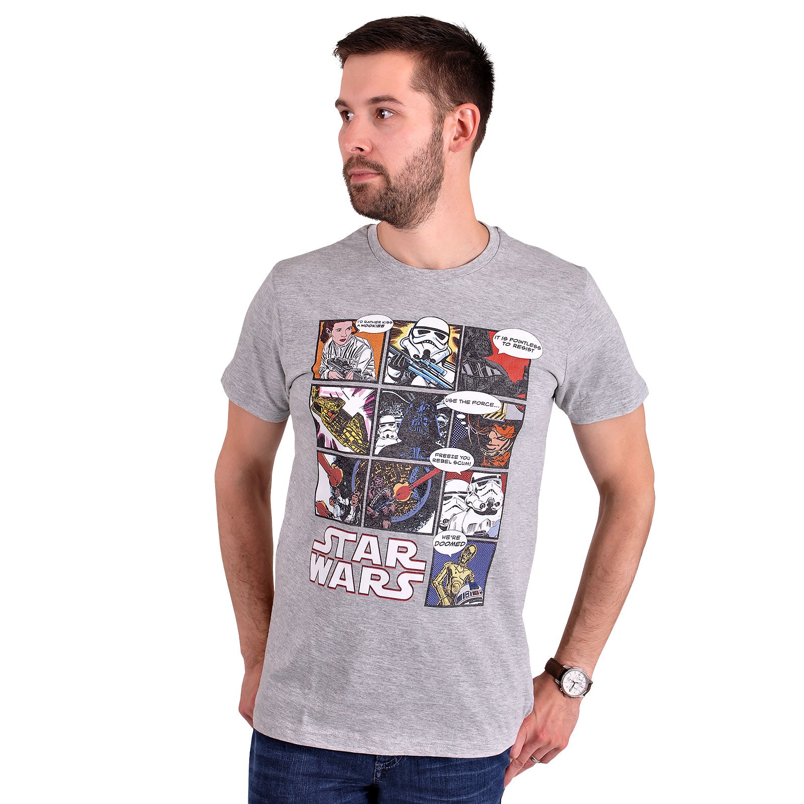 Produktbild Star Wars - Comic T-Shirt grau