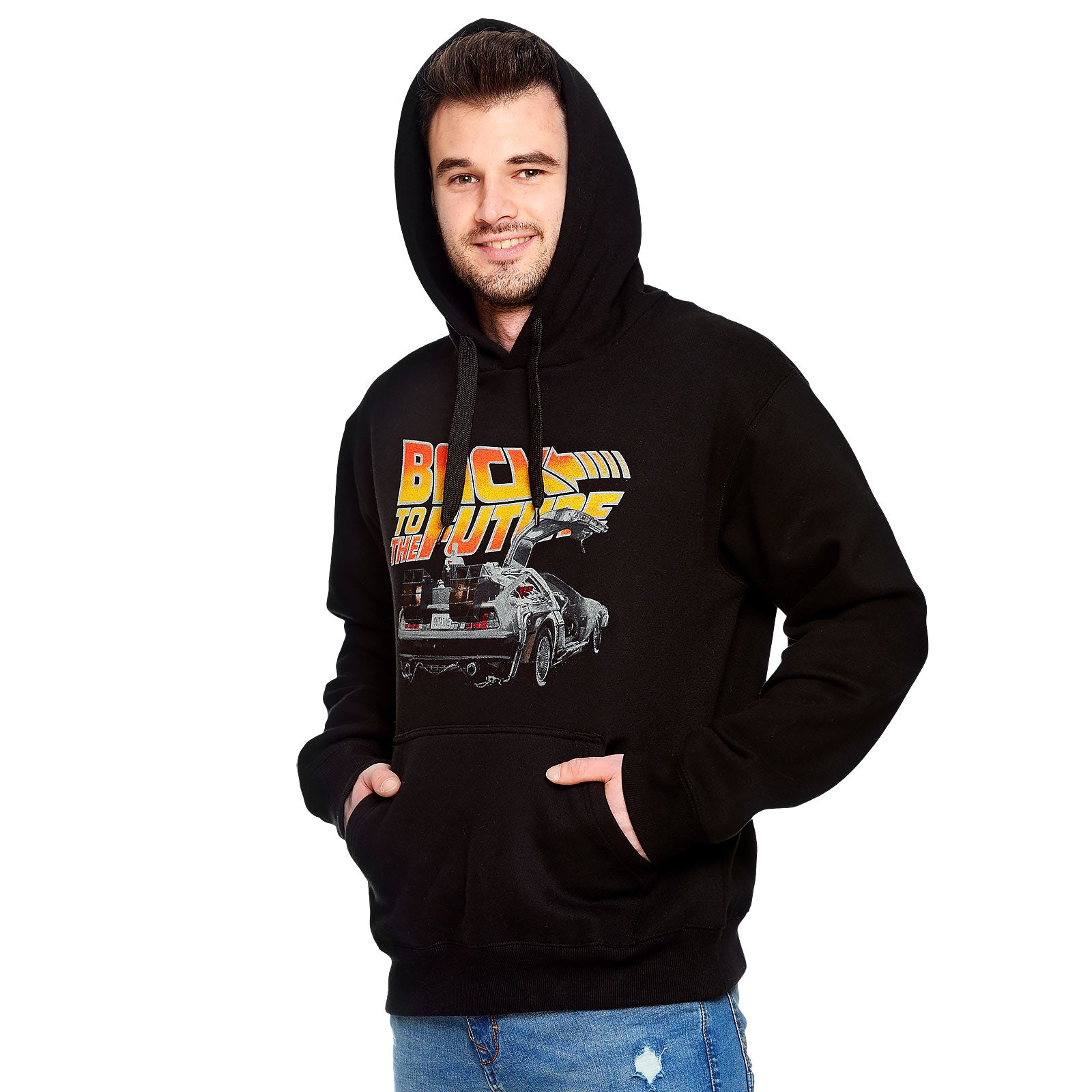 Produktbild Zurück in die Zukunft - DeLorean Hoodie schwarz
