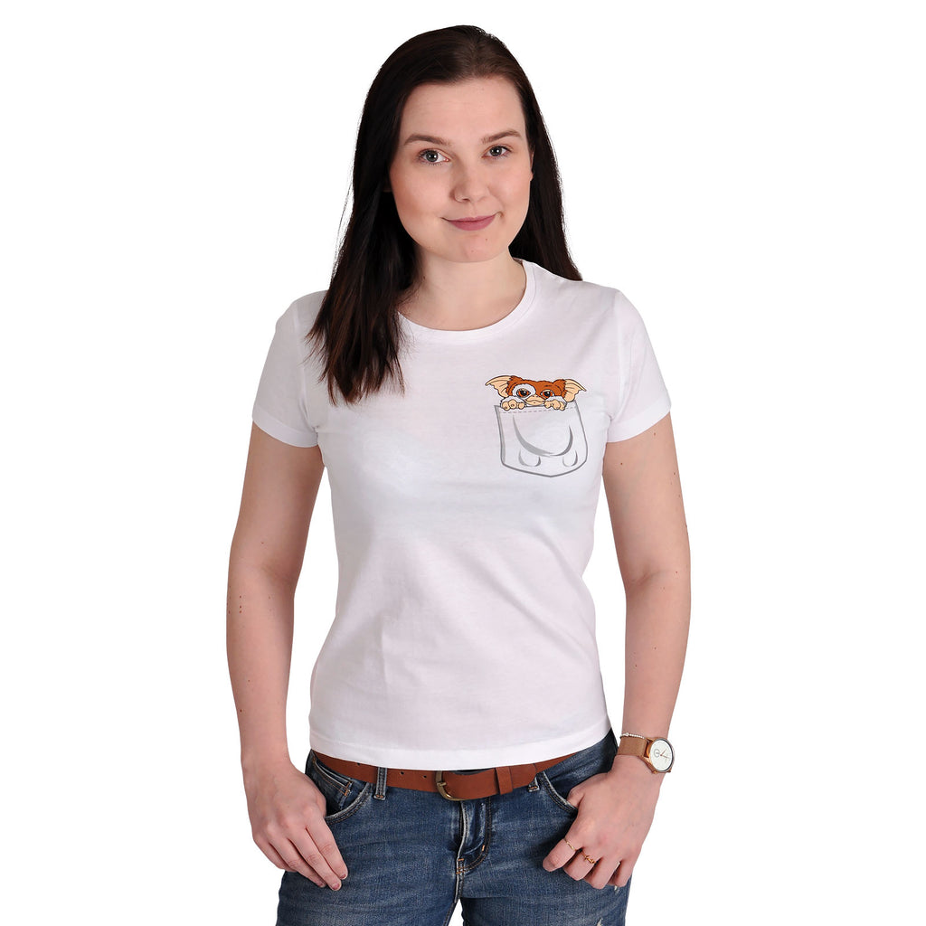 Produktbild Gremlins - Pocket Gizmo T-Shirt Damen weiß