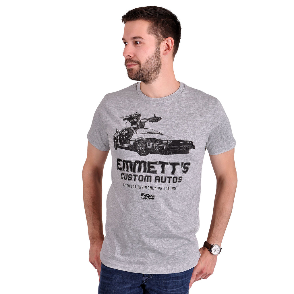 Produktbild Zurück in die Zukunft - Emmett's Custom Autos T-Shirt grau