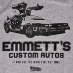 Produktbild Zurück in die Zukunft - Emmett's Custom Autos T-Shirt grau