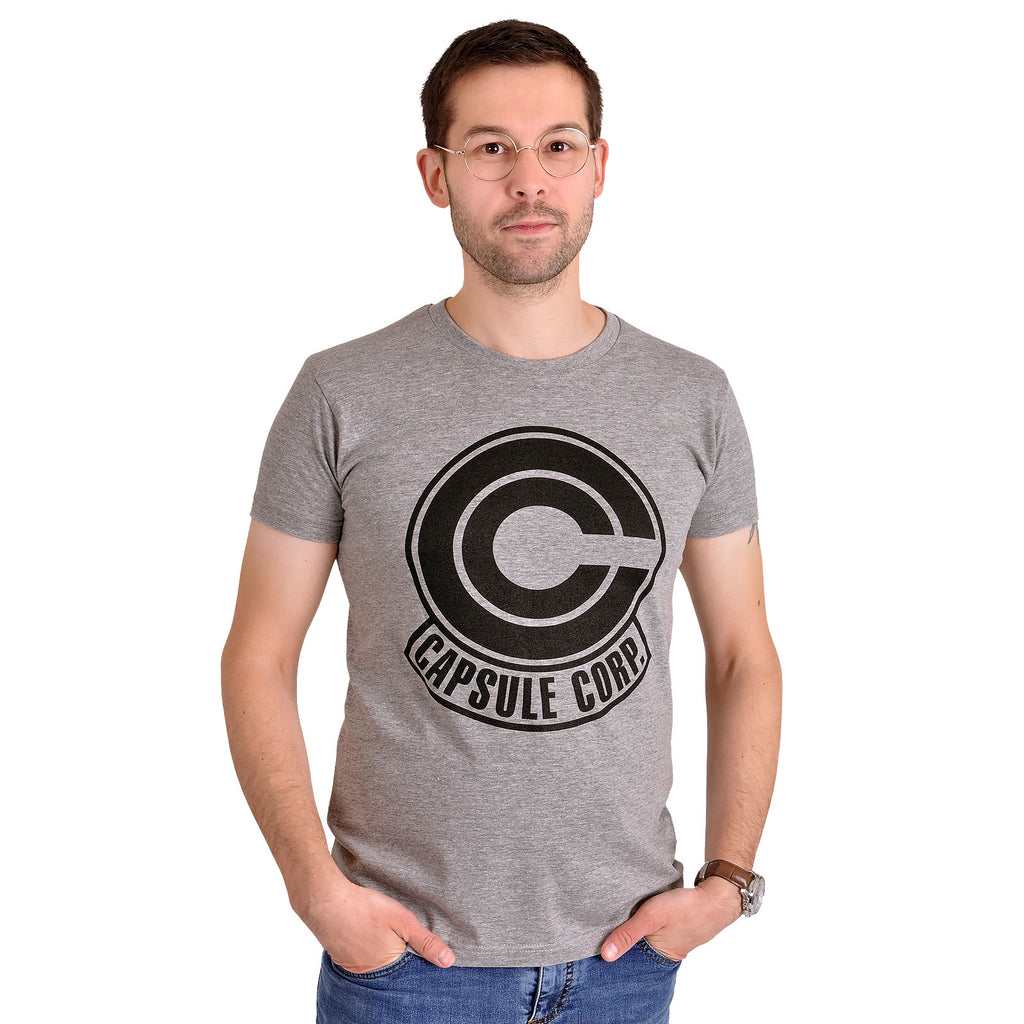 Dragon Ball Z - Capsule Corporation Logo T-Shirt grau