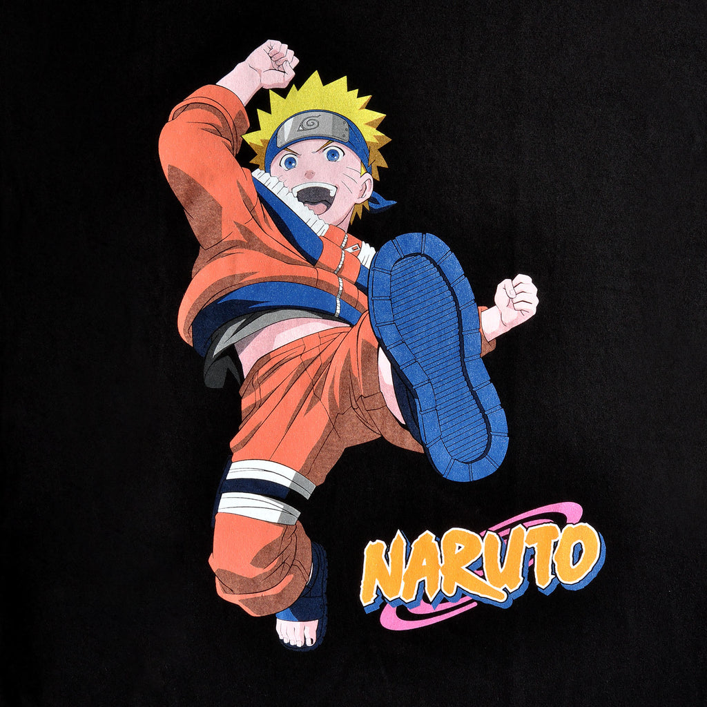 Produktbild Naruto Uzumaki Kick T-Shirt schwarz