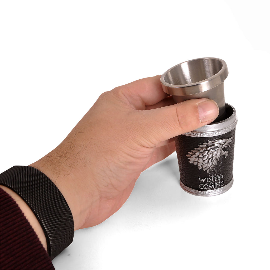 Produktbild Game of Thrones - House Stark Wappen Shot Glas