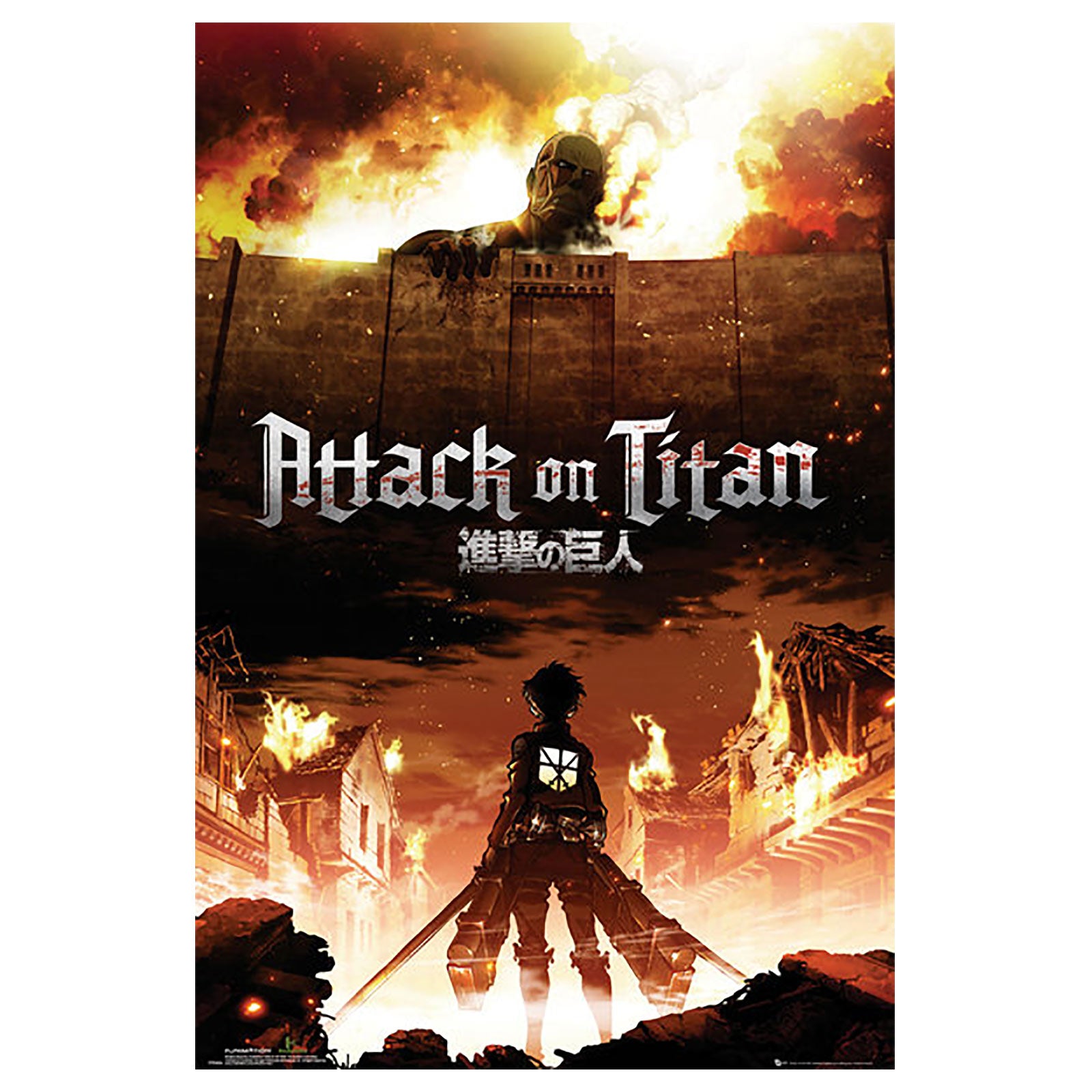 Produktbild Attack on Titan - Eren Jaeger vs. Colossal Titan Maxi Poster