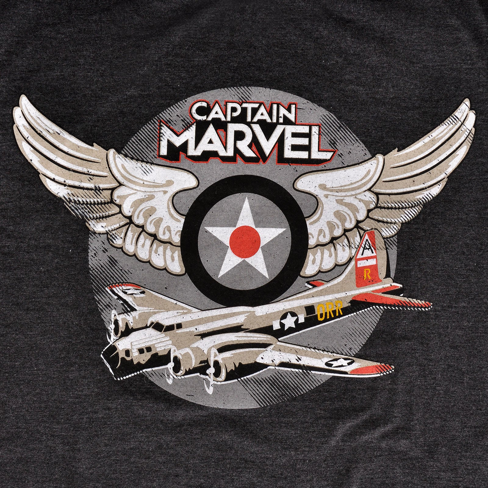 Produktbild Captain Marvel - Air Force Pilot T-Shirt grau
