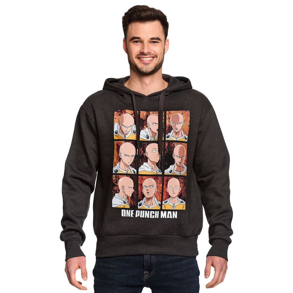 One Punch Man - Emotions of Saitama Hoodie grau