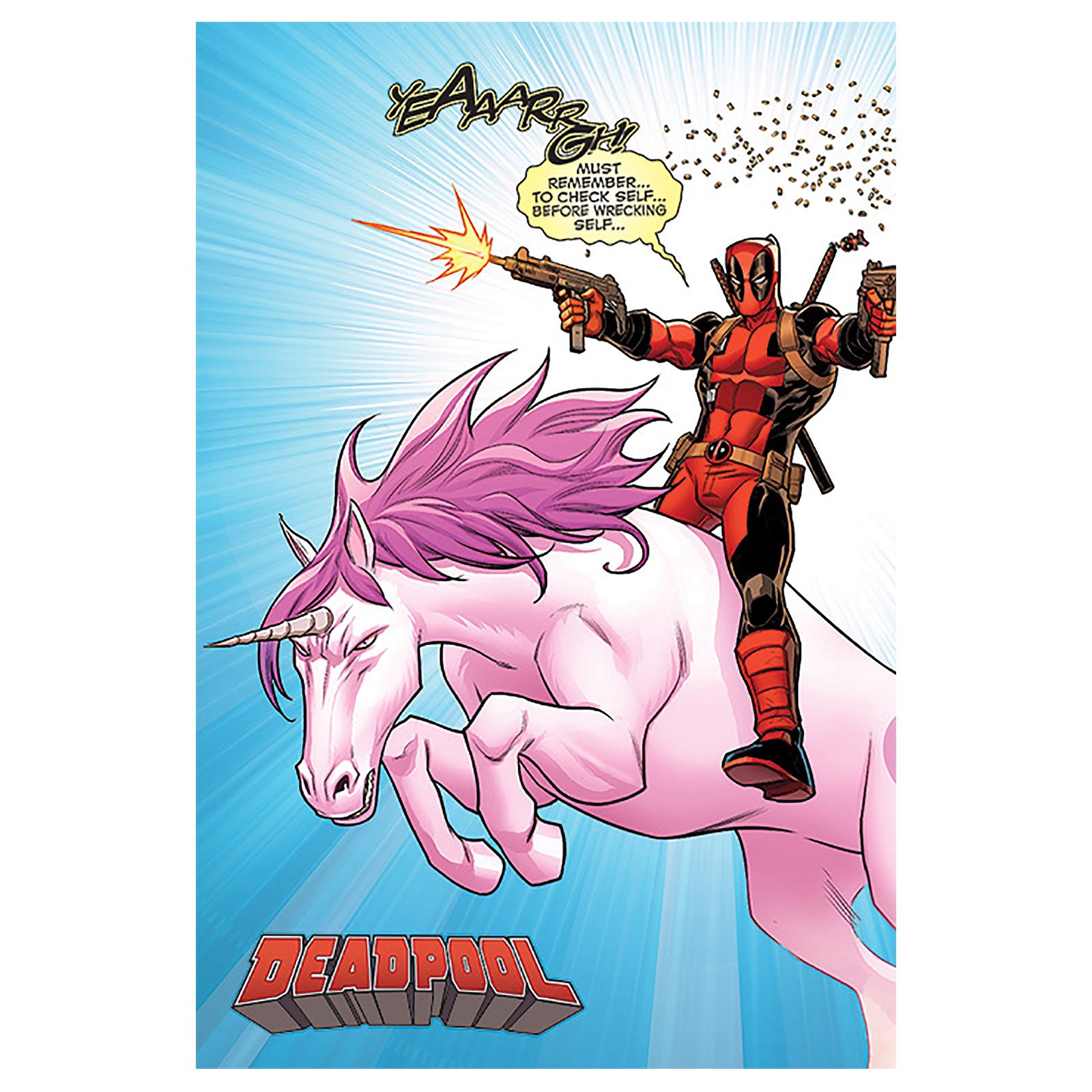 Produktbild Deadpool - Unicorn Ride Maxi Poster