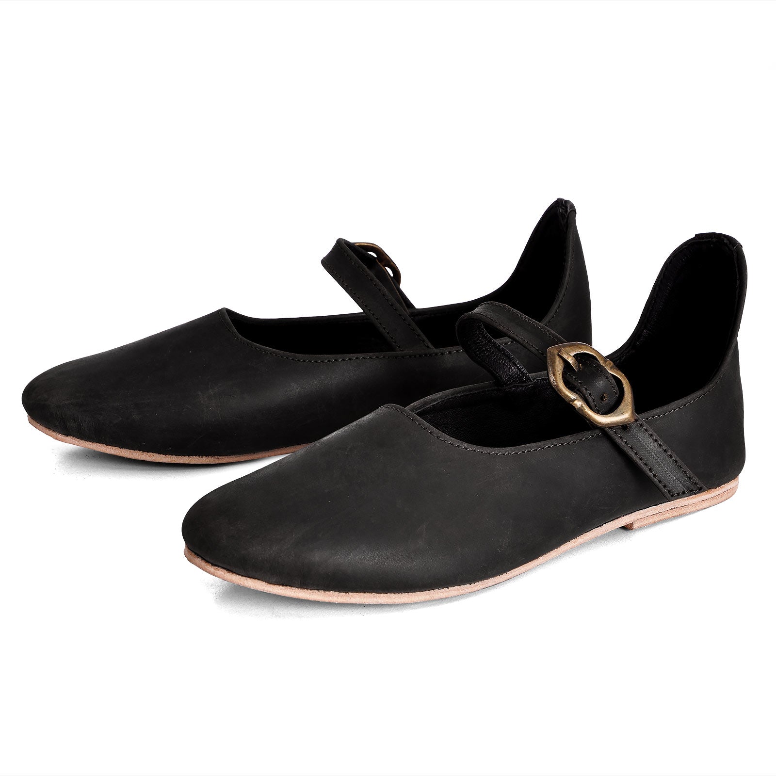 Produktbild Mittelalter Schuhe Cecilie Damen schwarz