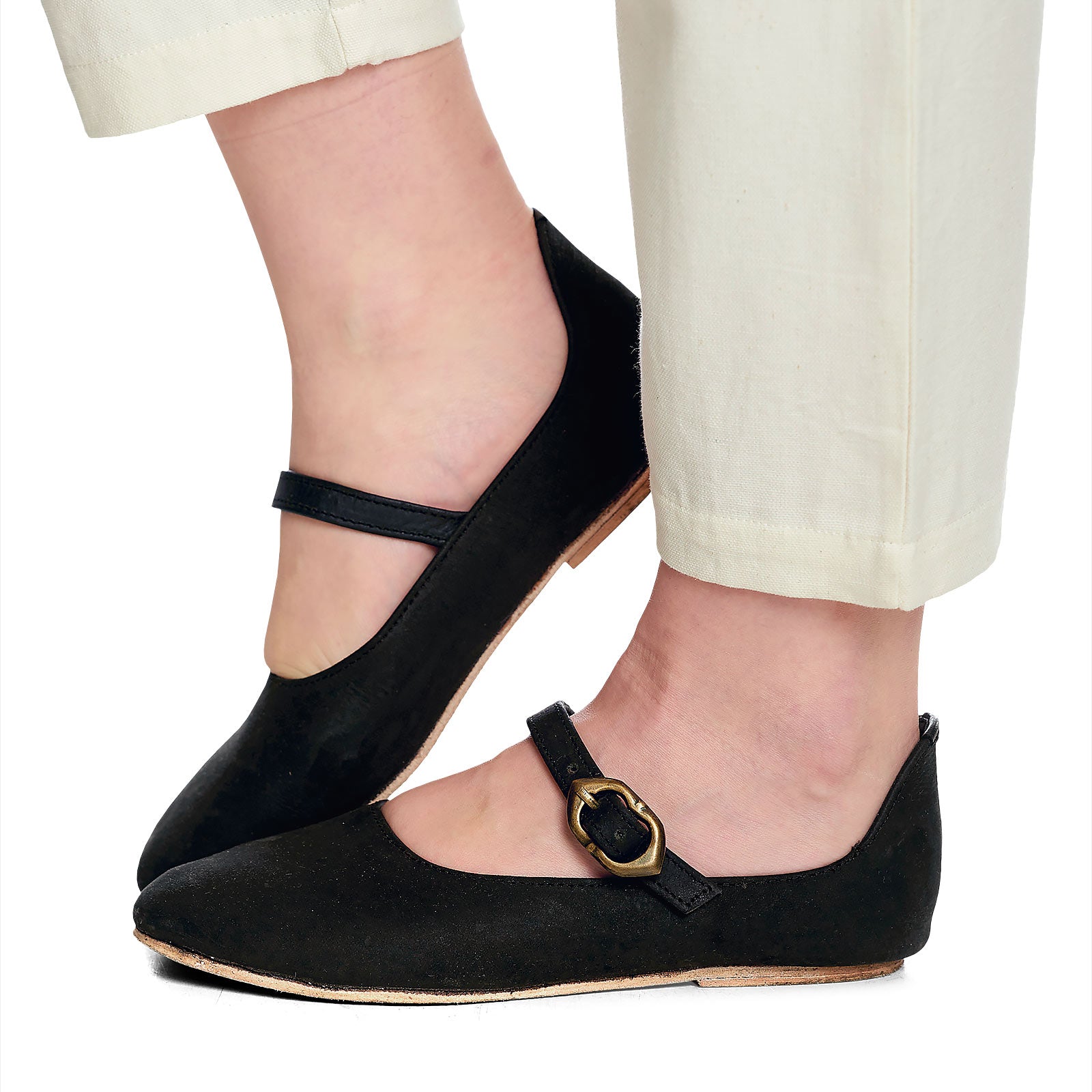 Produktbild Mittelalter Schuhe Cecilie Damen schwarz