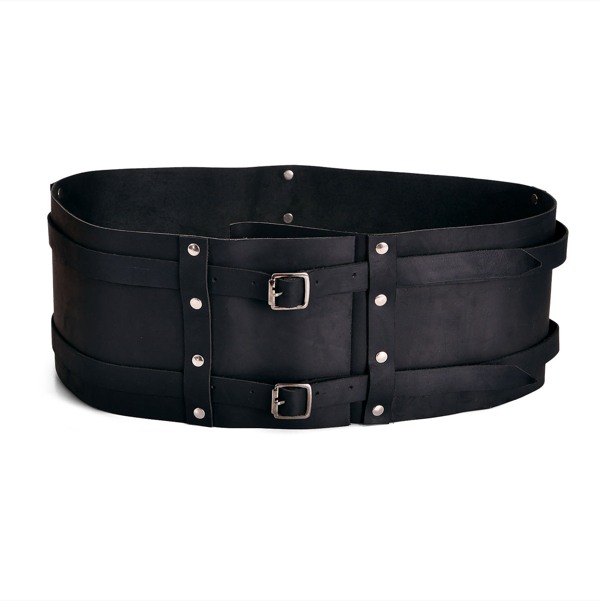 Produktbild Wikinger Gürtel Joon mit Schnallen schwarz