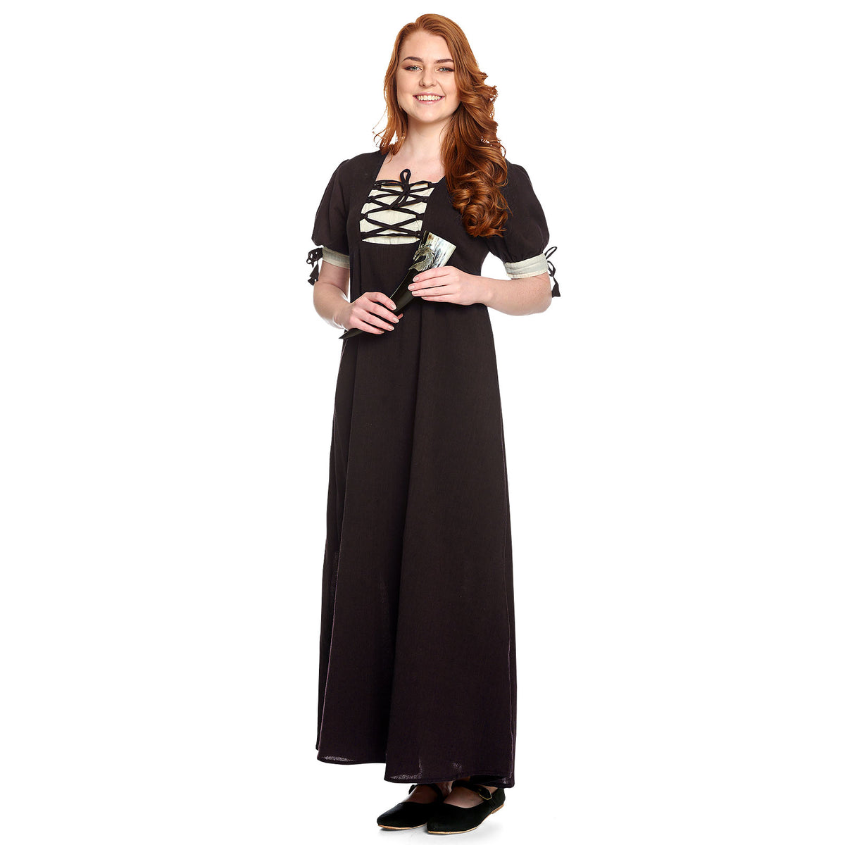 Produktbild Mittelalter Sommer Kleid Lysa braun-beige