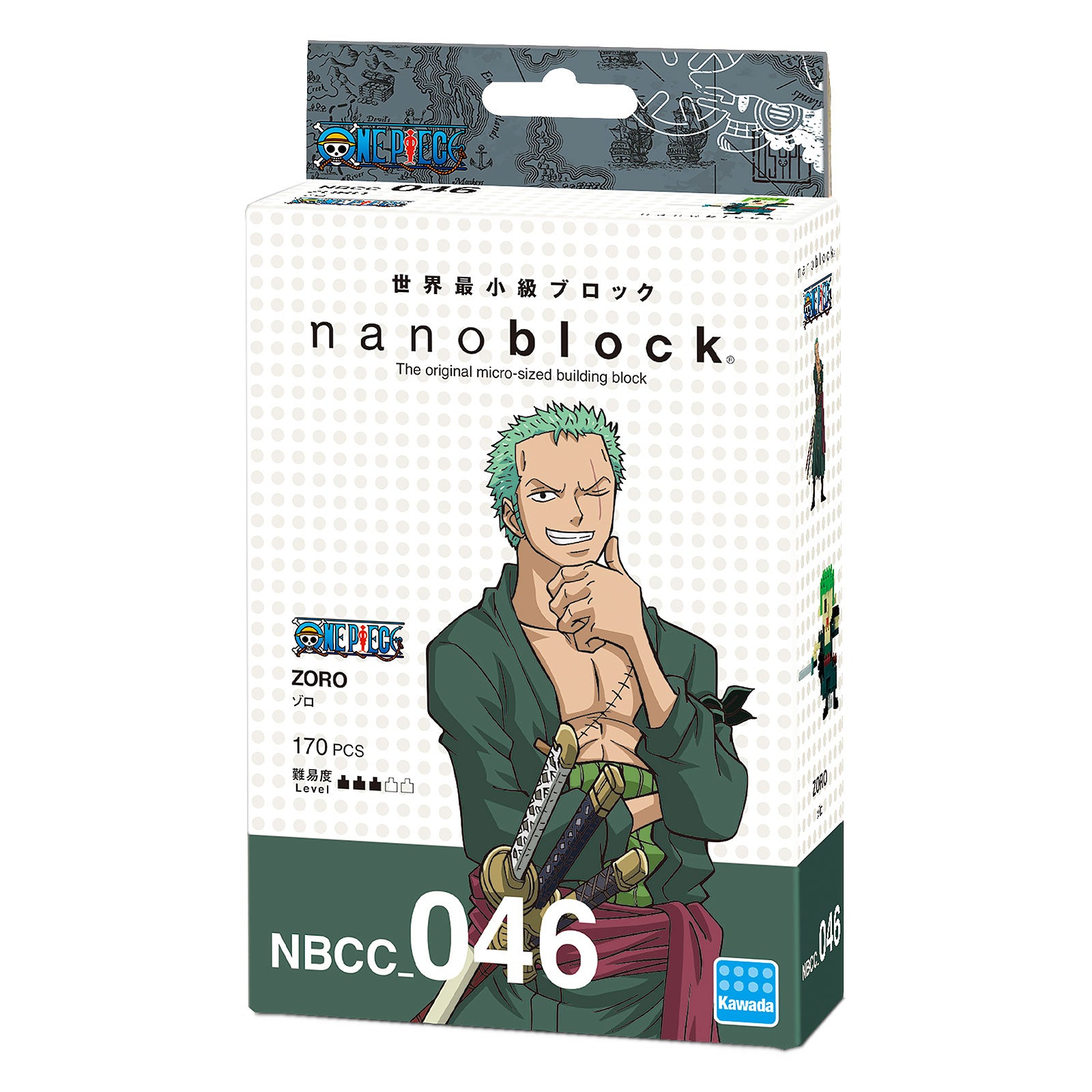 Produktbild One Piece - Zoro nanoblock Mini Baustein Figur