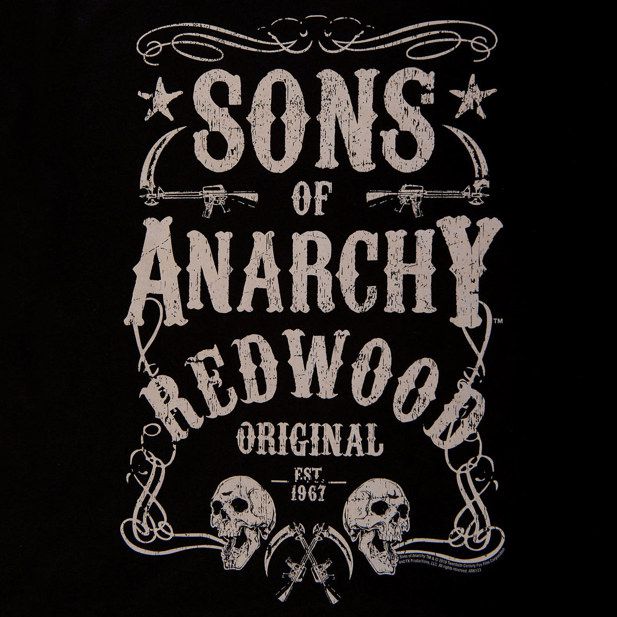 Produktbild Sons of Anarchy - Redwood Original Est. 1967 T-Shirt schwarz