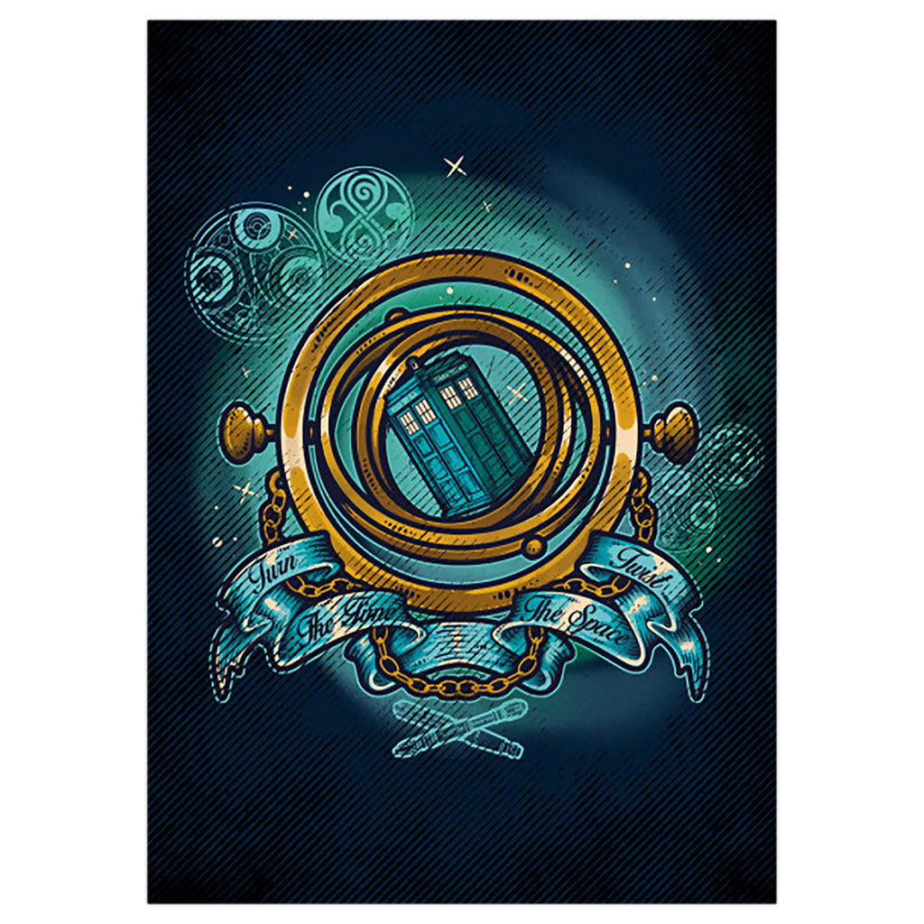 Produktbild Turn Time Twist Space Metall Poster für Doctor Who Fans