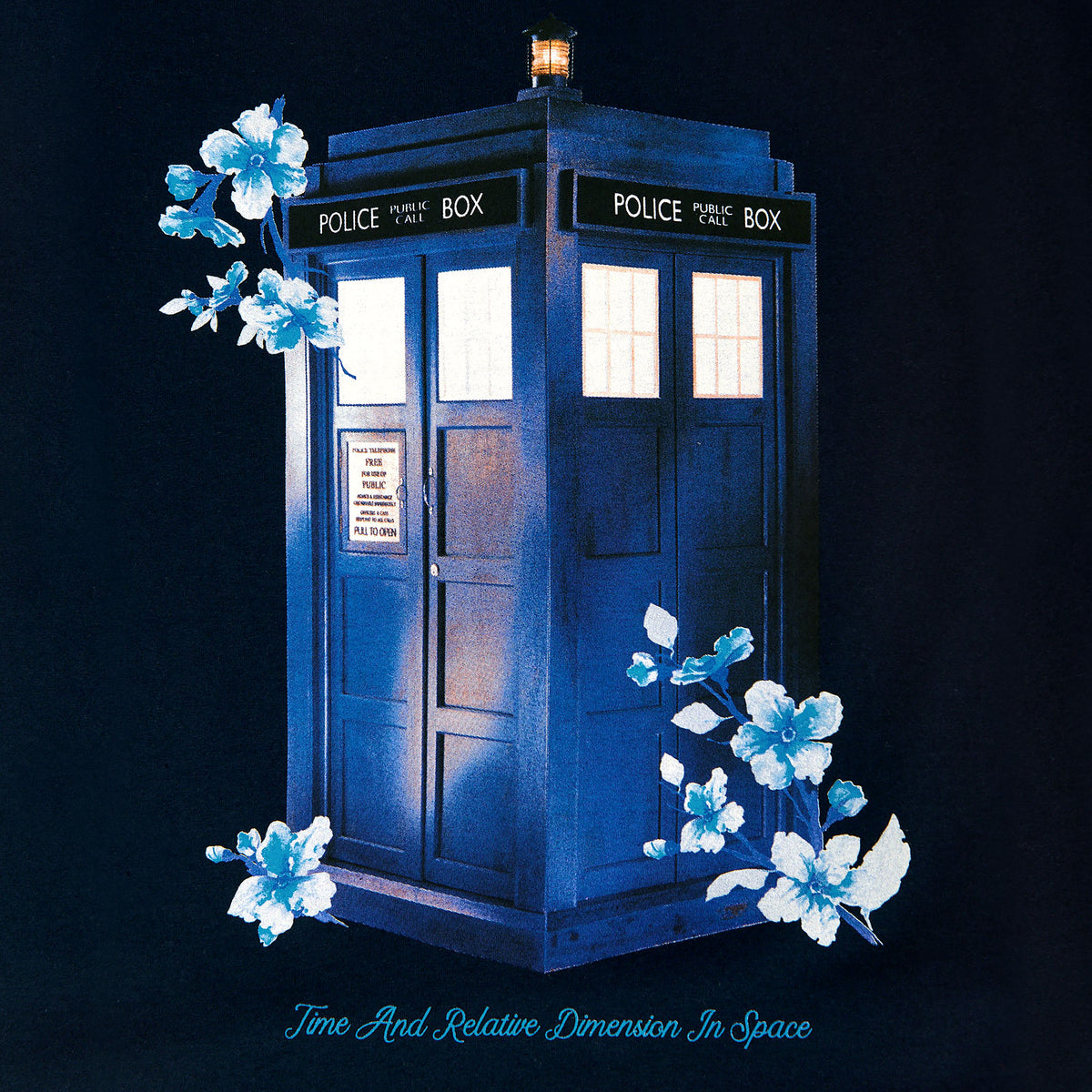 Product image Doctor Who - Floral Tardis Women's T-Shirt Blue