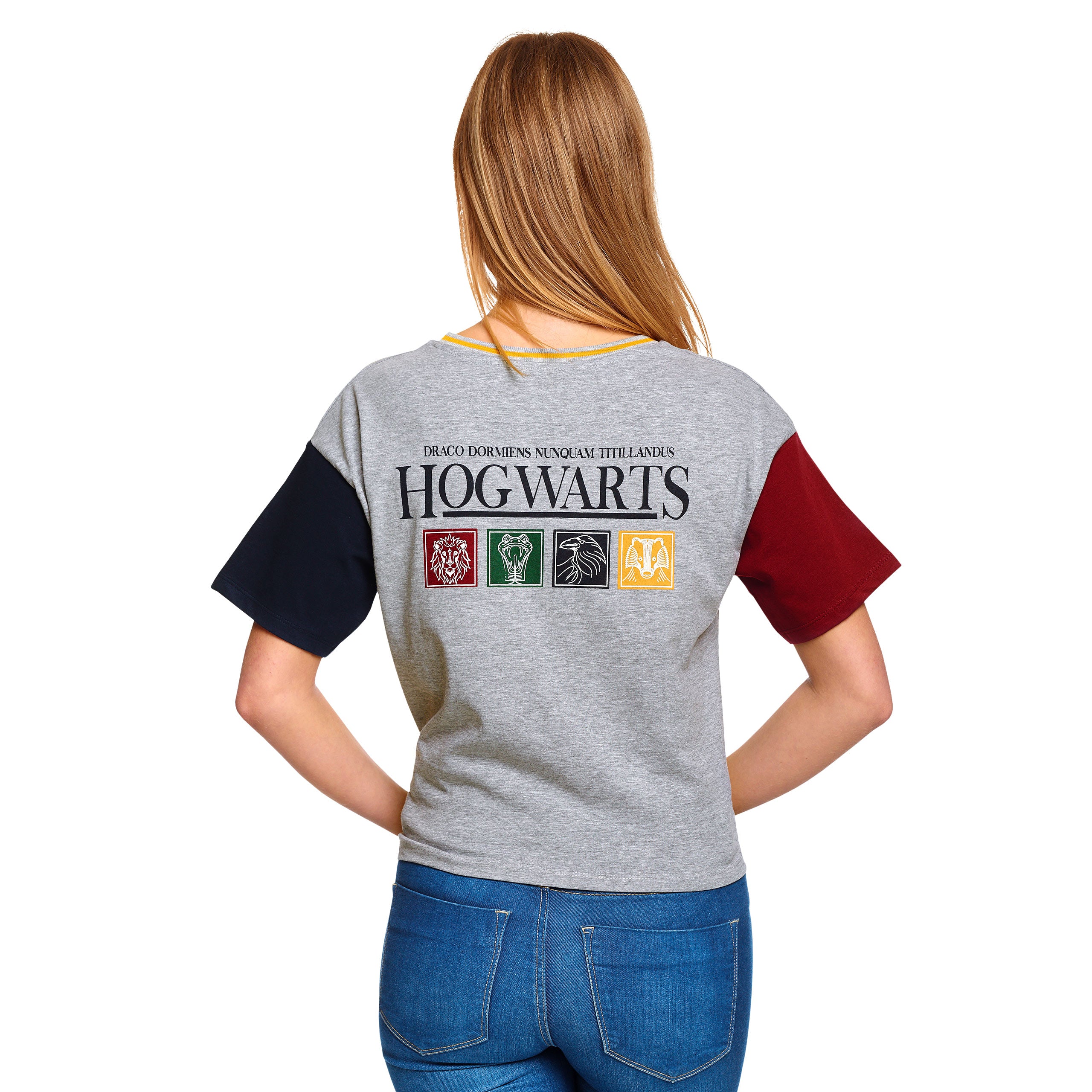 Produktbild Harry Potter - Hogwarts Crop Top Damen grau
